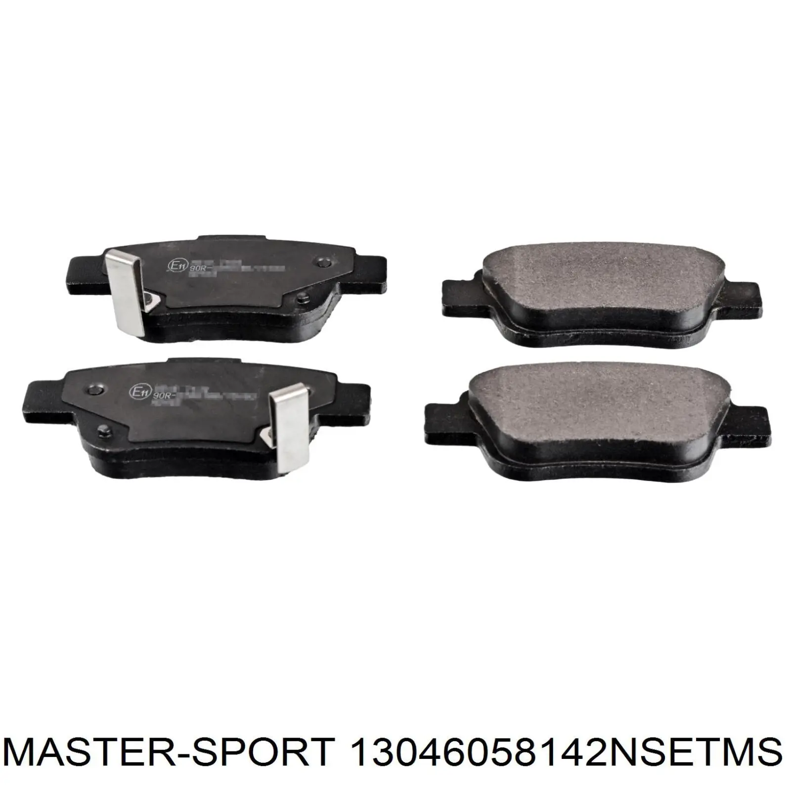 13046058142NSETMS Master-sport pastillas de freno traseras