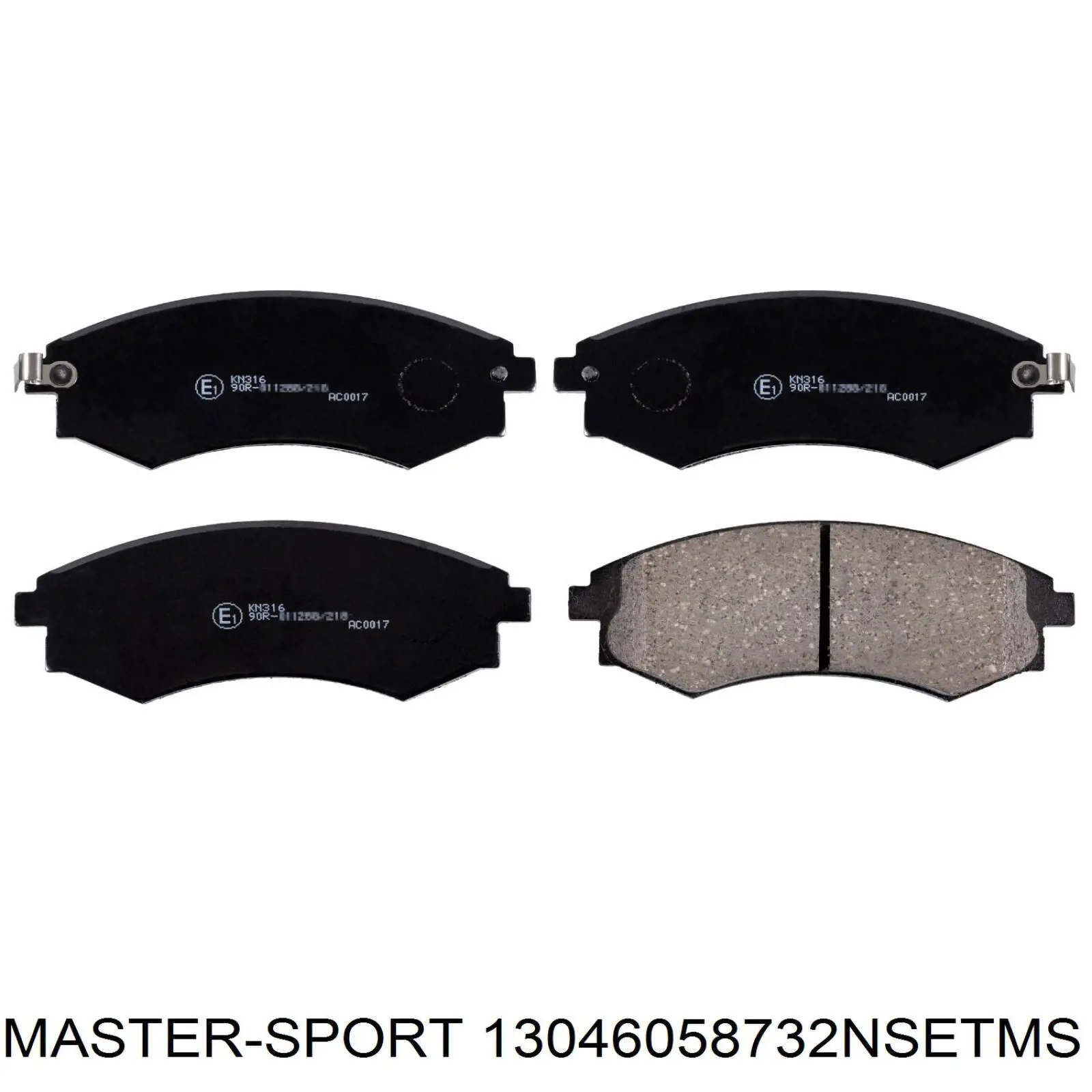 13046058732NSETMS Master-sport pastillas de freno delanteras