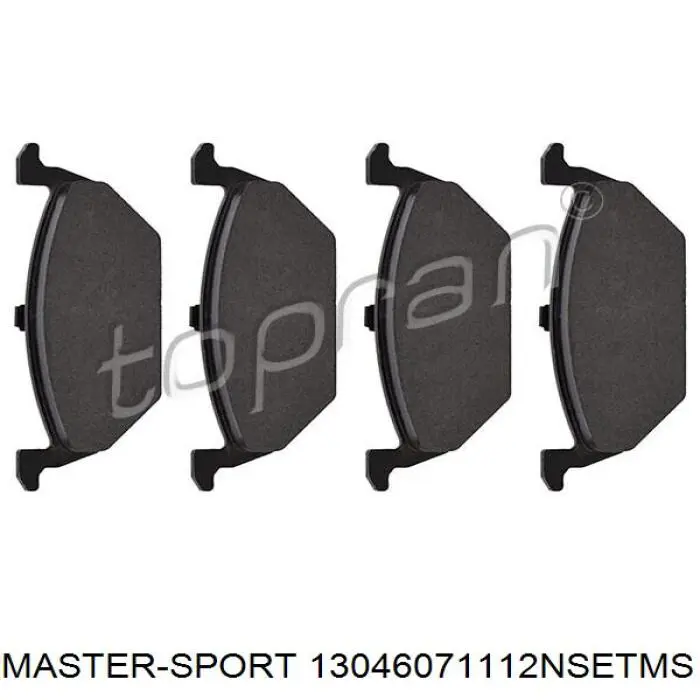 13046071112NSETMS Master-sport pastillas de freno delanteras