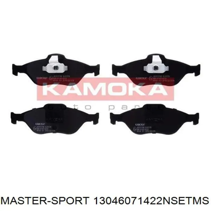 13046071422NSETMS Master-sport pastillas de freno delanteras