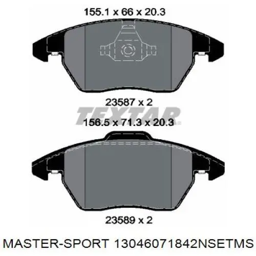 Pastillas de freno delanteras Seat Leon 2 1P1