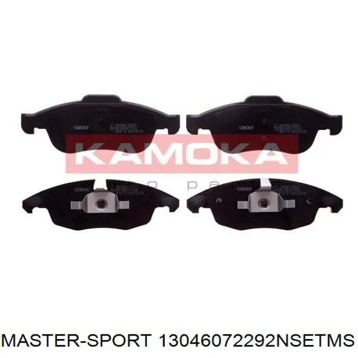 13046072292NSETMS Master-sport pastillas de freno delanteras