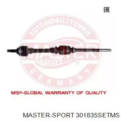 301835-SET-MS Master-sport árbol de transmisión delantero derecho