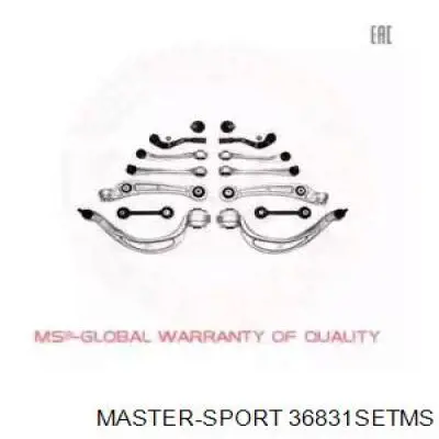 36831-SET-MS Master-sport kit de brazo de suspension delantera