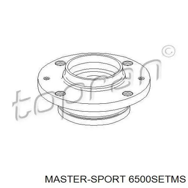 6500-SET-MS Master-sport cubo de rueda trasero