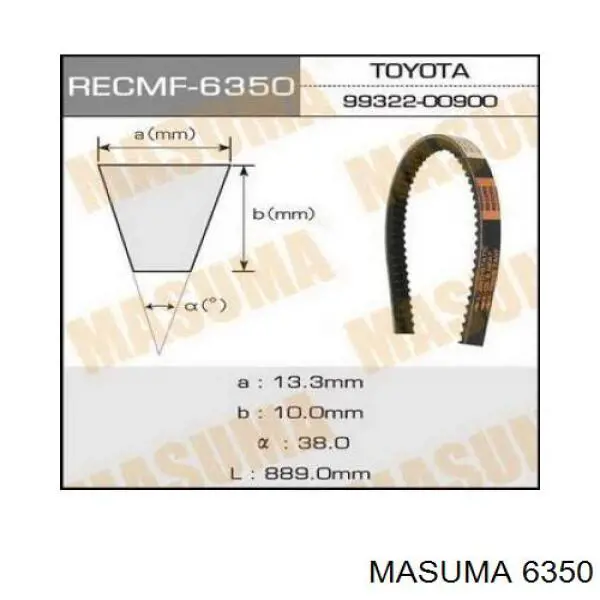 6350 Masuma correa trapezoidal