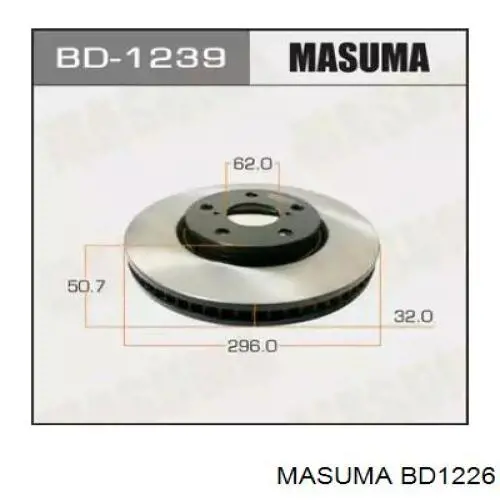 BD1226 Masuma disco de freno delantero
