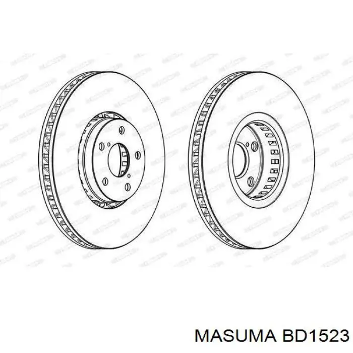 BD1523 Masuma freno de disco delantero