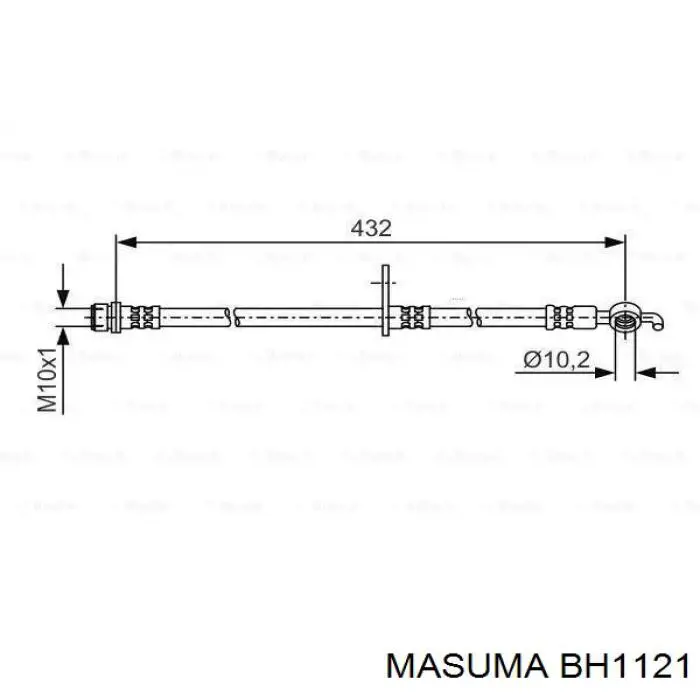 BH1121 Masuma latiguillos de freno delantero derecho
