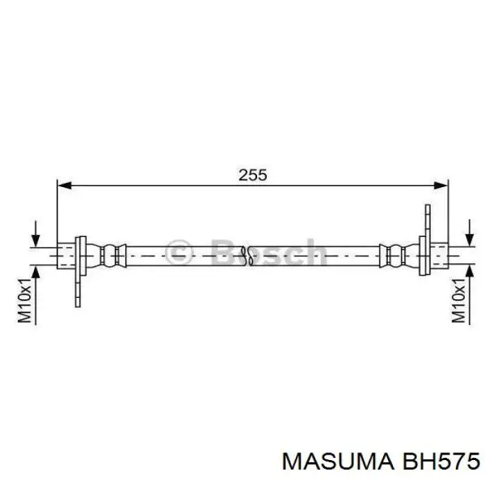 BH575 Masuma tubo flexible de frenos trasero