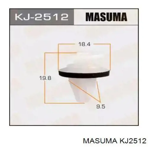 KJ2512 Masuma pistón (clip de la extensión del arco del ala)