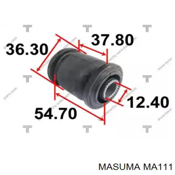 MA111 Masuma palanca trasera inferior izquierda/derecha