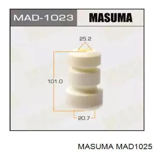 MAD1025 Masuma almohadilla de tope, suspensión delantera