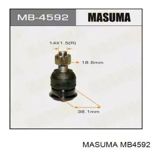 Comprar MB4592 Masuma Rótula inferior de suspensión