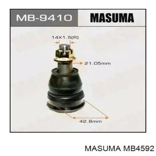 Rótula inferior de suspensión MB4592 Masuma