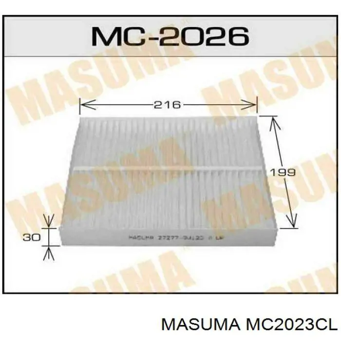 MC2023CL Masuma filtro habitáculo