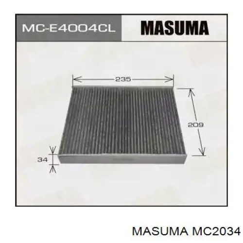 MC2034 Masuma filtro habitáculo
