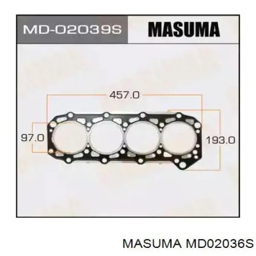 MD02036S Masuma junta de culata