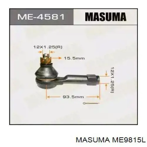 ME9815L Masuma rótula barra de acoplamiento exterior