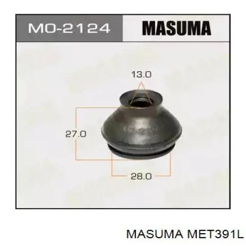 MET391L Masuma rótula barra de acoplamiento exterior