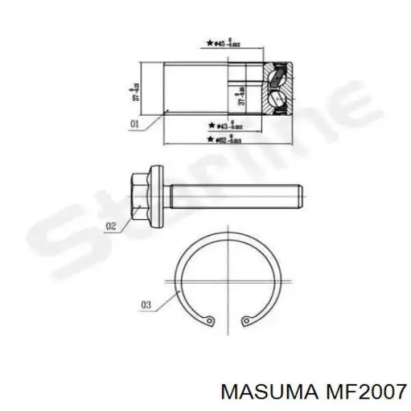 Fuelle, árbol de transmisión delantero exterior Toyota Celica T16