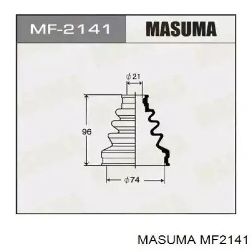 Comprar MF2141 Masuma Fuelle de semieje delantero interior