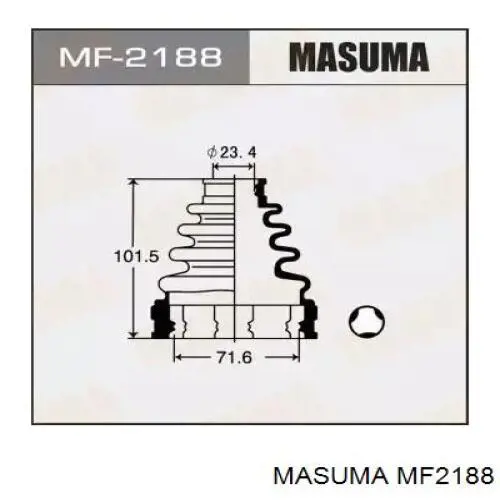 MF2188 Masuma Fuelle palier delantero interior