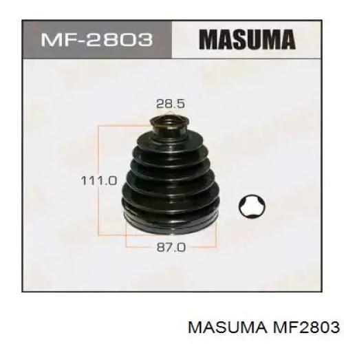 MF2803 Masuma fuelle, árbol de transmisión delantero interior