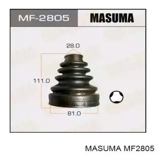 MF2805 Masuma Fuelle palier delantero interior