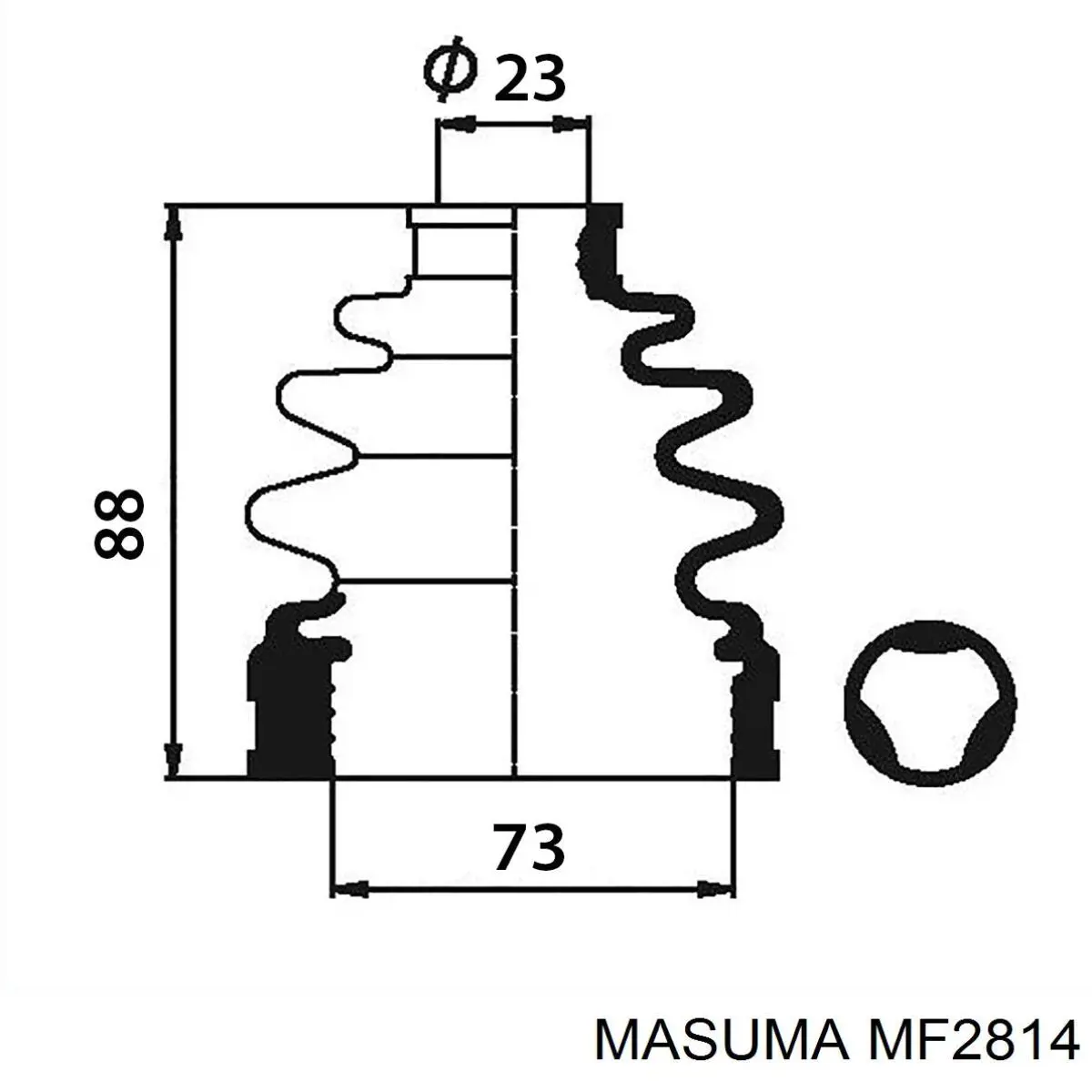 Comprar MF2814 Masuma Fuelle de semieje delantero interior