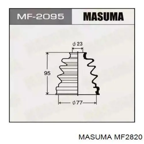 Comprar MF2820 Masuma Fuelle de semieje delantero interior