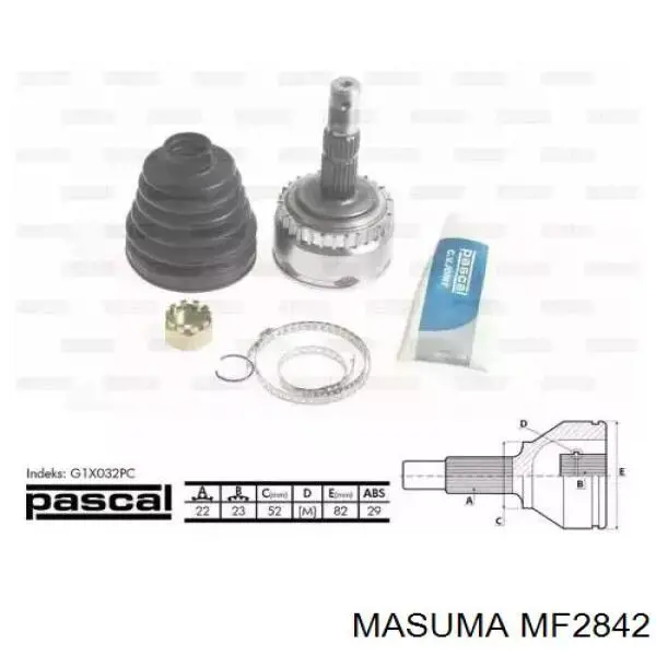 Fuelle exterior derecho de junta homocinética 3817A312 Mitsubishi