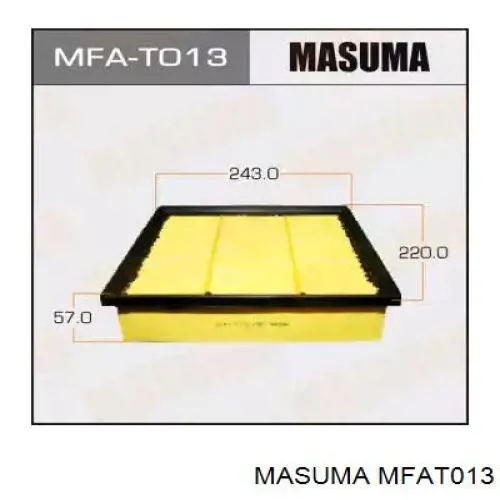 MFAT013 Masuma Filtro de aire de motor