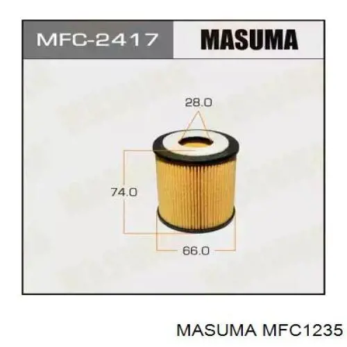 Filtro de aceite MFC1235 Masuma