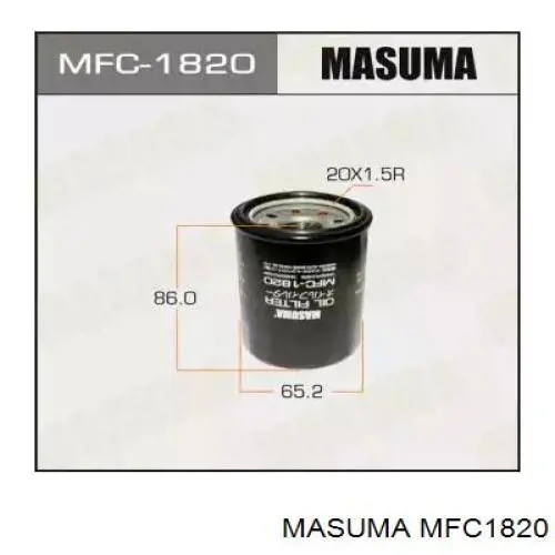 MFC1820 Masuma Filtro aceite