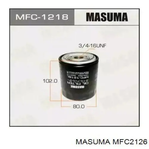 MFC2126 Masuma filtro de aceite