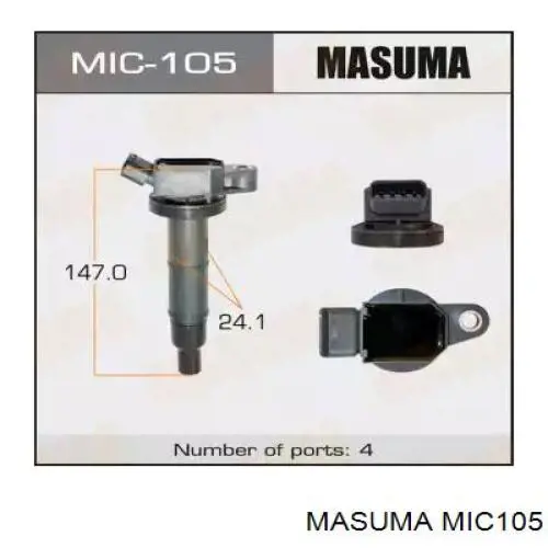 MIC105 Masuma Bobina de ignición