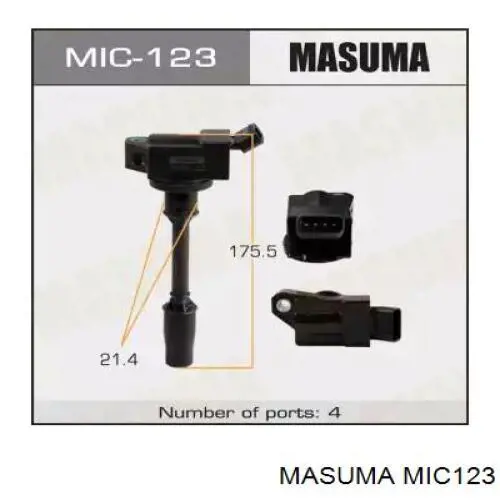 MIC123 Masuma bobina de encendido