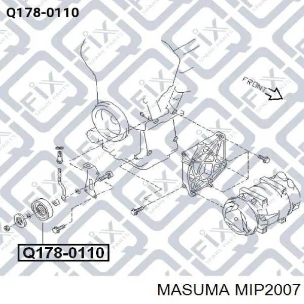MIP2007 Masuma polea tensora correa poli v