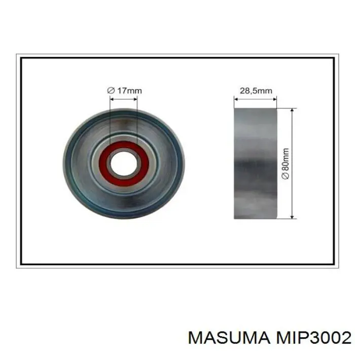 Comprar MIP3002 Masuma Tensor de correa poli V 