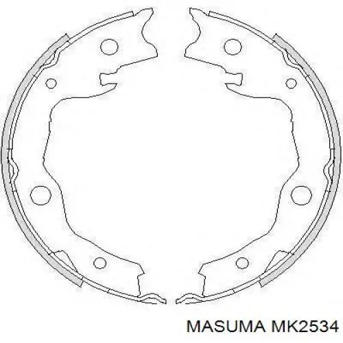 MK2534 Masuma zapatas de freno de mano