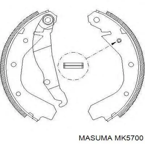 Zapatas de freno de mano 43053S47E50 Honda
