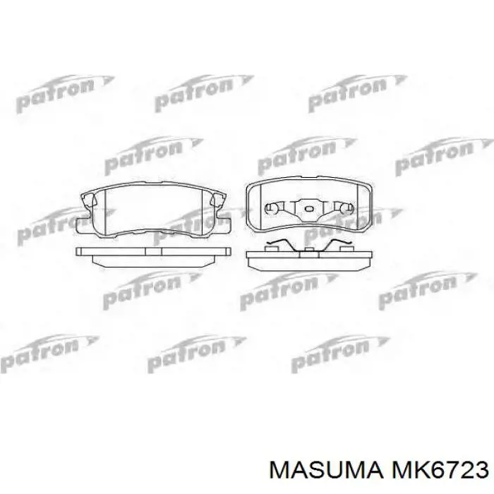 MK6723 Masuma zapatas de frenos de tambor traseras