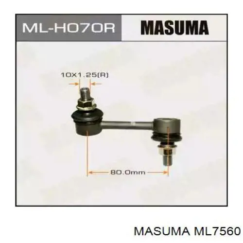 ML7560 Masuma soporte de barra estabilizadora delantera