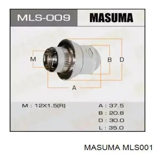 Comprar MLS001 Masuma Tuerca de neumático