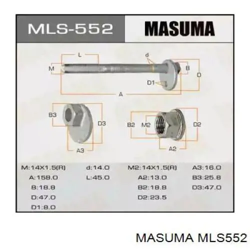 MLS552 Masuma Perno de fijación del brazo inferior delantero