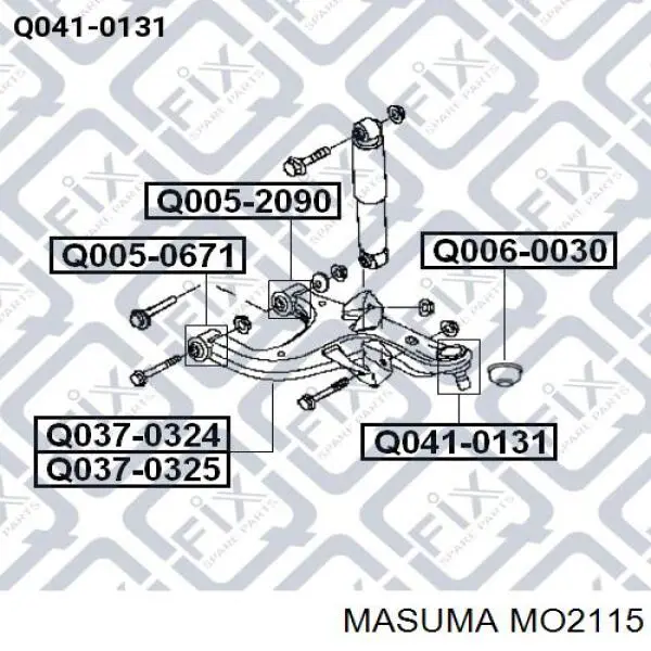 Rótula inferior de suspensión Masuma MO2115 precio, desde 7,61 EUR