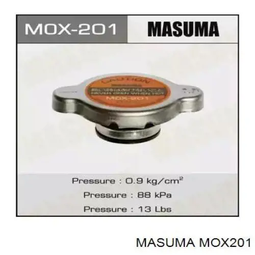 Tapa de radiador (tapón) Masuma MOX201 precio, desde 5,59 EUR