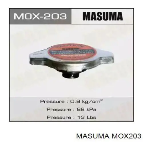 Tapa de radiador (tapón) Masuma MOX203 precio, desde 5,59 EUR