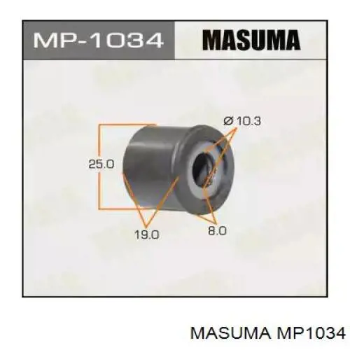 MP1034 Masuma casquillo del soporte de barra estabilizadora delantera